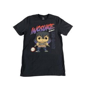 Demon Slayer Inosuke Shirt Mens Small Black Anime Graphic Tee Funko Pop 2022 New